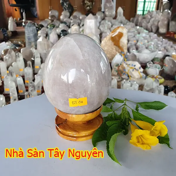 QUẢ TRỨNG ĐÁ THẠCH ANH HỒNG QT04