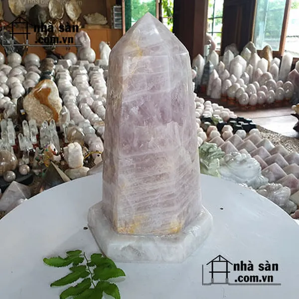 Trụ lục giác thạch anh hồng 8kg-T392