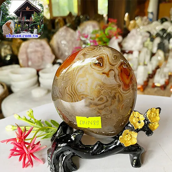 Trụ đá mã não 0.42kg-DMN89