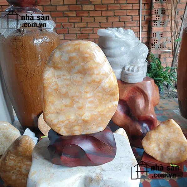 Trụ thạch anh bông vàng 12.2kg-TAV107