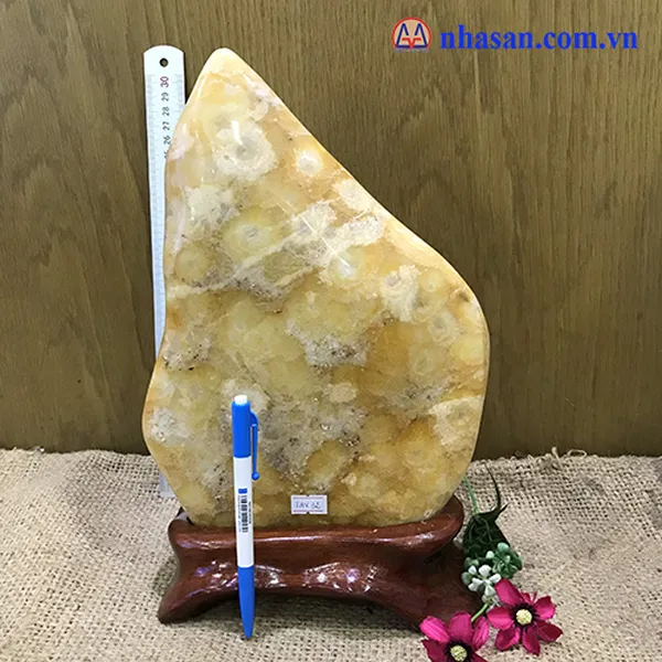 Trụ thạch anh bông vàng 7kg-TAV32
