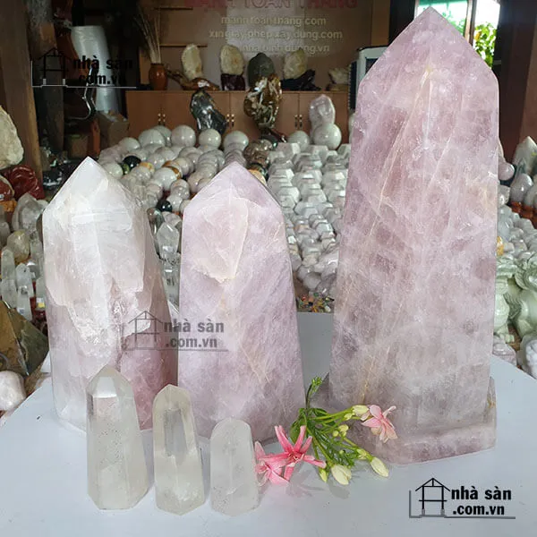 Trụ đá thạch anh hồng T-19