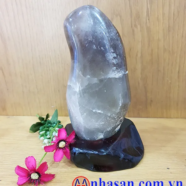 Trụ đá thạch anh ám khói 1.6kg - Viên đá bảo vệ và thanh lọc năng lượng