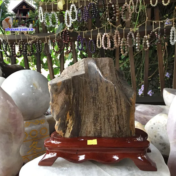 Trụ gỗ hóa thạch tự nhiên 5.4kg-GHT51