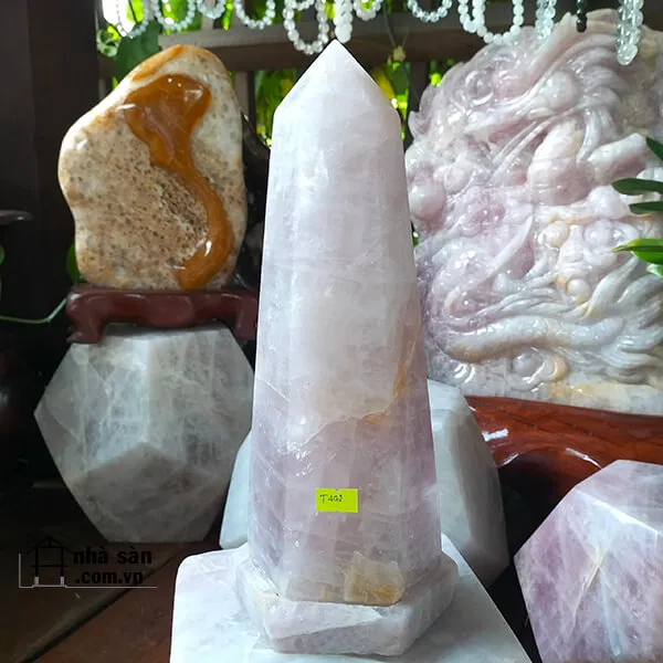 Trụ lục giác thạch anh hồng 4.6kg-T402