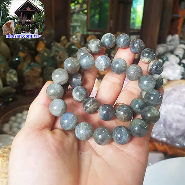 Vòng tay đá mặt trăng tự nhiên (Moonstone)