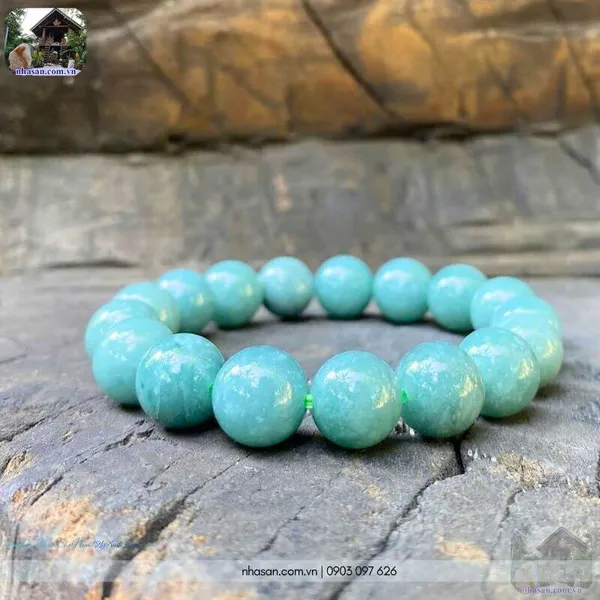 Vòng cẩm thạch cho nam 12ly