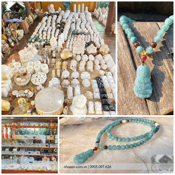 Vòng chuỗi Phật Quan Âm lam ngọc 6ly - Bí quyết thanh tịnh tâm an