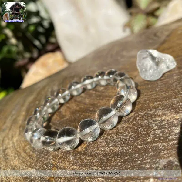 Vòng đá thạch anh tinh thể 10ly