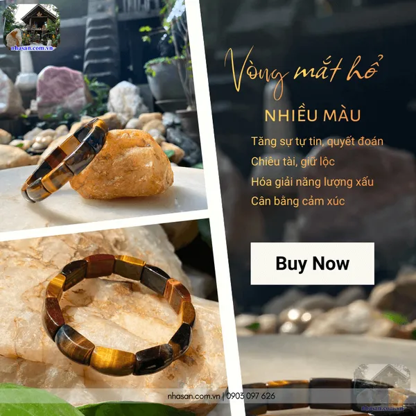 Vòng mắt hổ 11ly nhiều màu