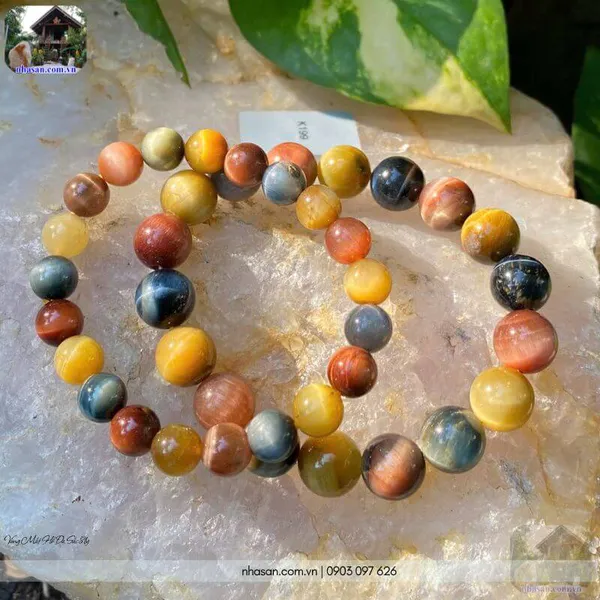 Vòng mắt hổ đa sắc 8ly