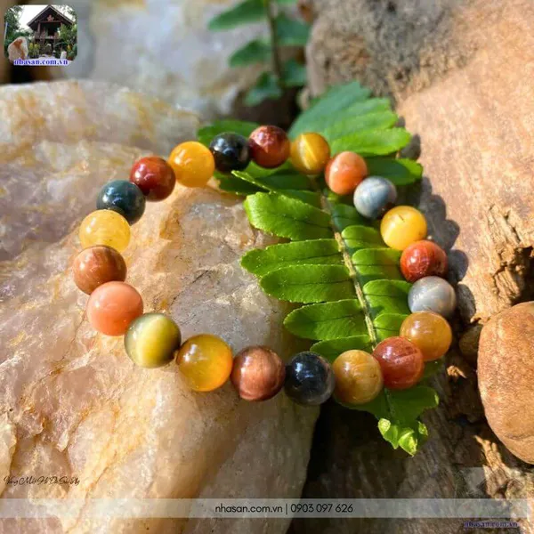 Vòng mắt hổ đa sắc 8ly