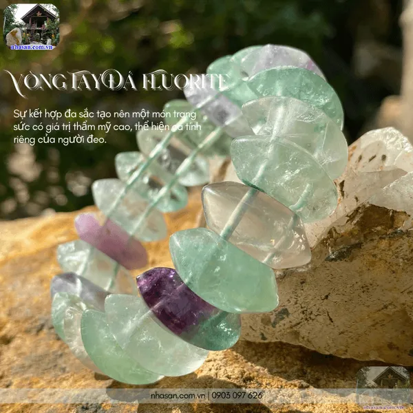 Vòng tay đá fluorite 22ly bí quyết bảo vệ năng lượng và khơi dậy trí tuệ