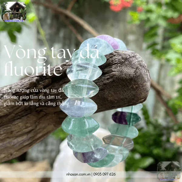 Vòng tay đá fluorite 22ly bí quyết bảo vệ năng lượng và khơi dậy trí tuệ