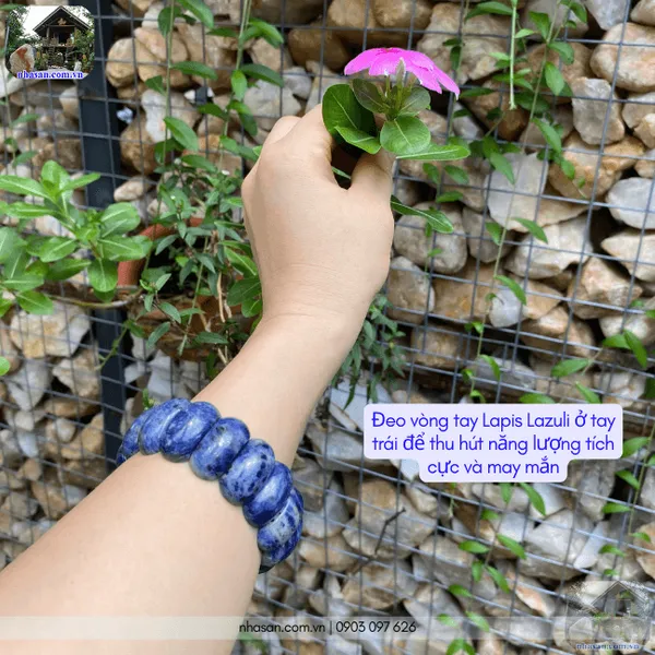 Vòng tay đá lapis lazuli 25ly tuyệt tác phong thủy cho tâm an, trí sáng