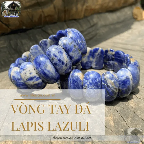 Vòng tay đá lapis lazuli 25ly tuyệt tác phong thủy cho tâm an, trí sáng