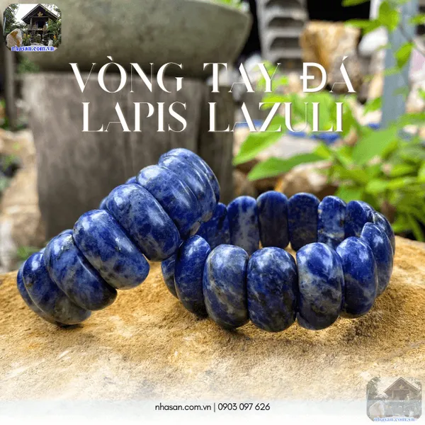 Vòng tay đá lapis lazuli 25ly tuyệt tác phong thủy cho tâm an, trí sáng