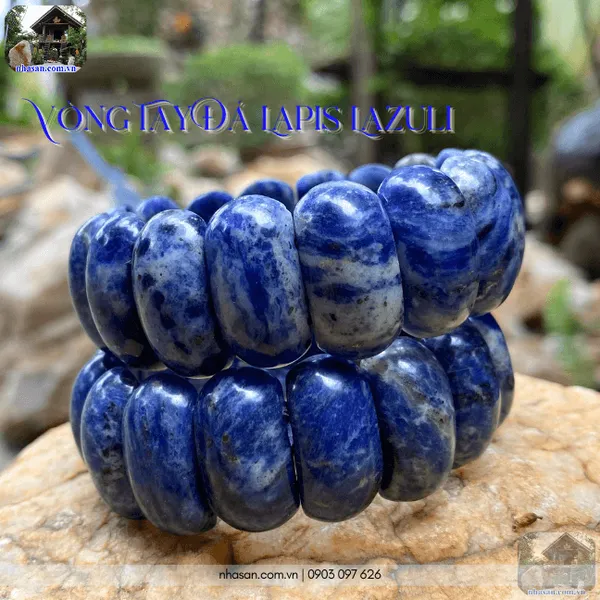 Vòng tay đá lapis lazuli 25ly tuyệt tác phong thủy cho tâm an, trí sáng