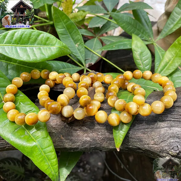 Vòng Tay Đá Mắt Hổ Vàng 10 Ly