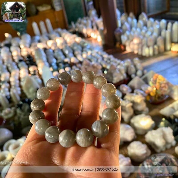 Vòng tay đá moonstone 12ly