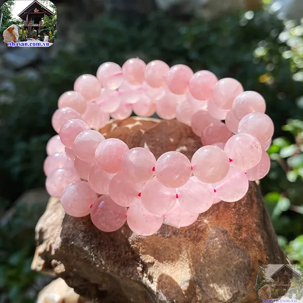 Vòng Tay Đá Thạch Anh Hồng 10 Ly