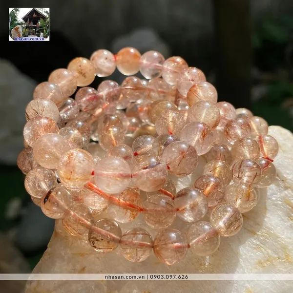 Vòng Tay Thạch Anh Tóc Đỏ - Gợi Lên Sự Tự Tin Và May Mắn