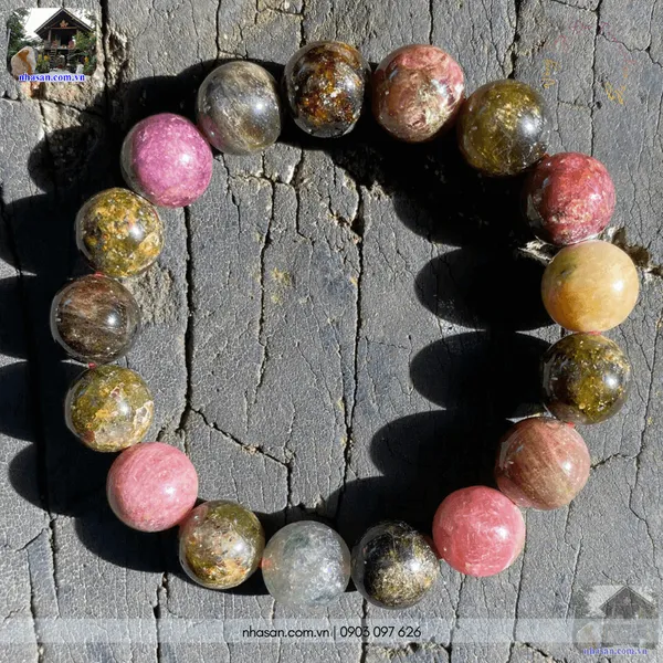 Vòng tay đá tourmaline 11ly