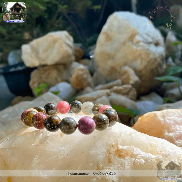 Vòng tay đá tourmaline 11ly