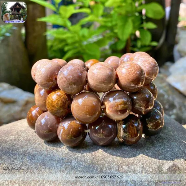 Vòng tay gỗ hoá thạch 18ly