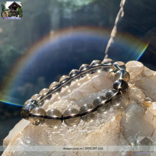 Vòng thạch anh khói 10ly