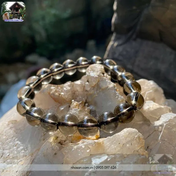 Vòng thạch anh khói 10ly