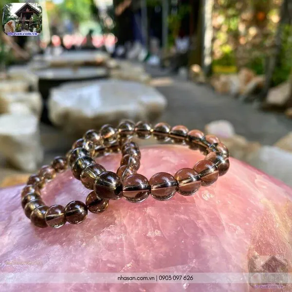 Vòng thạch anh khói 10ly