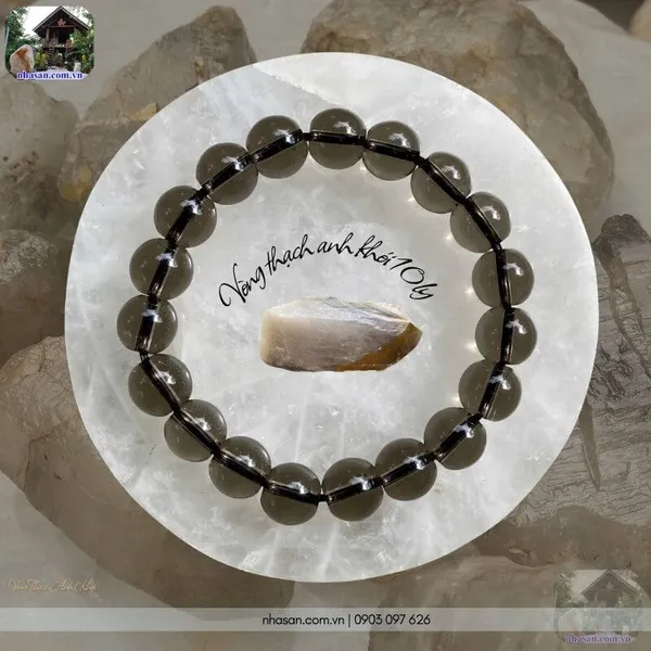 Vòng thạch anh khói 10ly