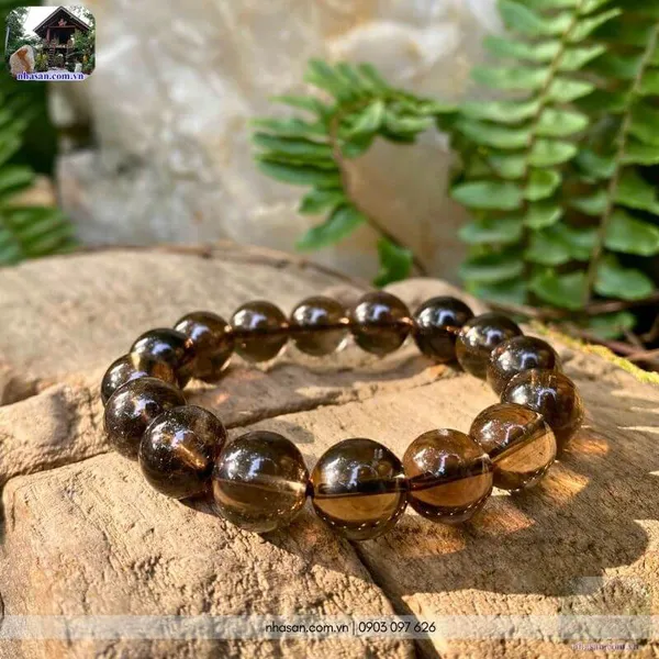 Vòng thạch anh khói 12ly