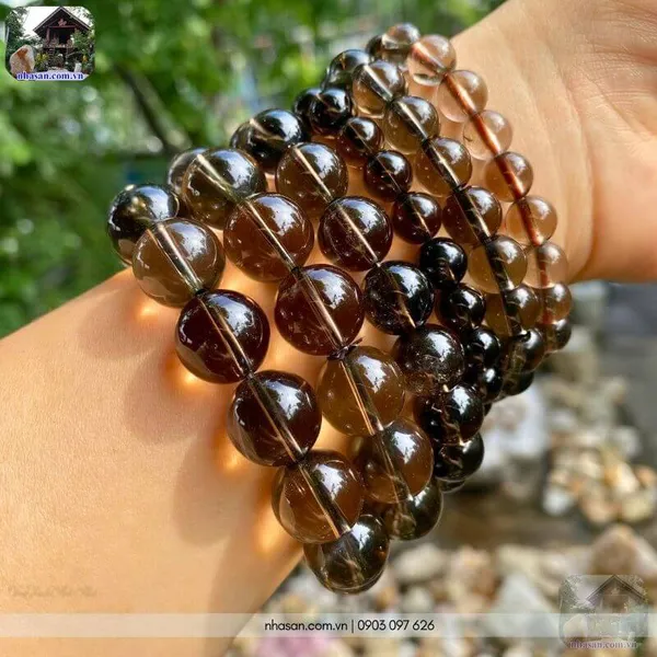 Vòng thạch anh khói 12ly