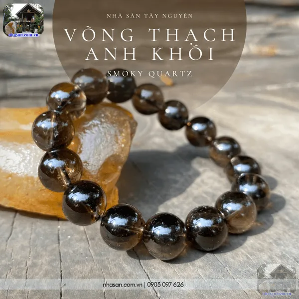 Vòng thạch anh khói nâng cao trường khí, bảo vệ năng lượng tích cực