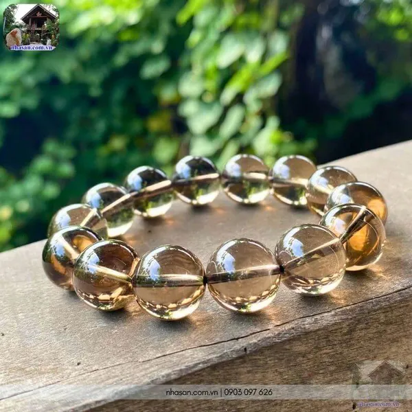 Vòng thạch anh khói 14ly