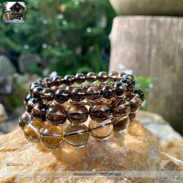 Vòng thạch anh khói 8ly