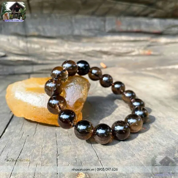 Vòng thạch anh khói 8ly