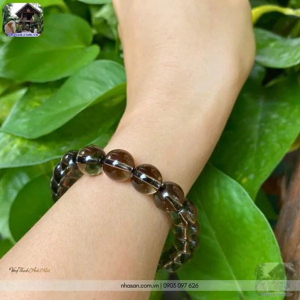 Vòng thạch anh khói 8ly