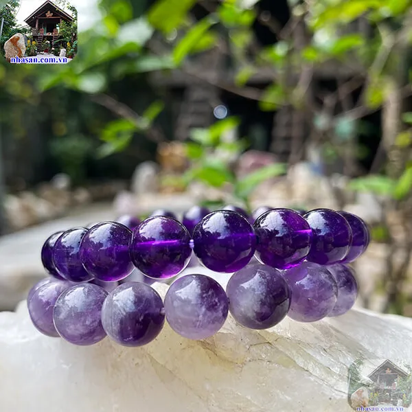 Vòng Tay Đá Thạch Anh Tím 10 Ly