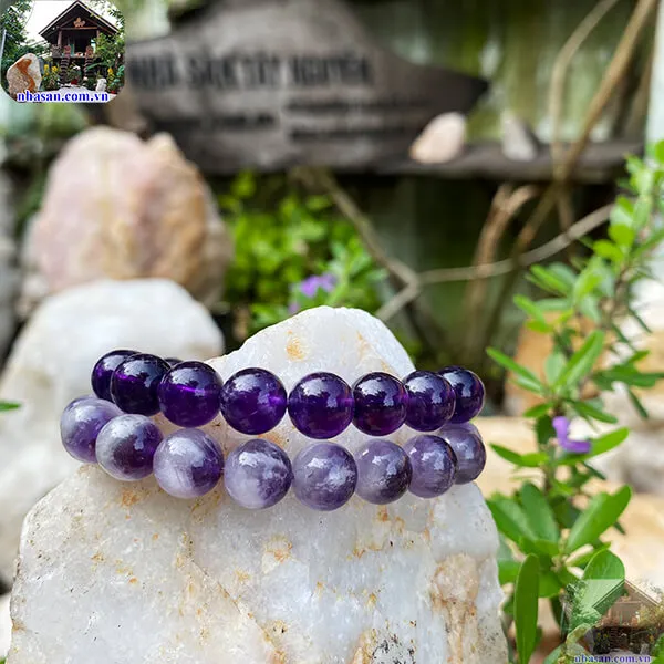 Vòng Tay Đá Thạch Anh Tím 10 Ly
