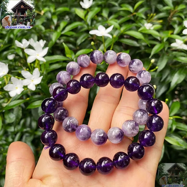 Vòng Tay Đá Thạch Anh Tím 10 Ly