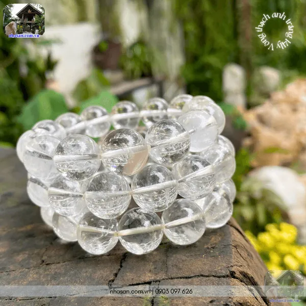Vòng thạch anh trắng 14ly - Cực phẩm năng lượng tinh khiết
