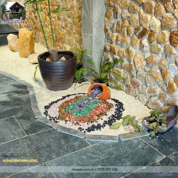 Vườn zen đá phong thủy - Suối nguồn thịnh vượng
