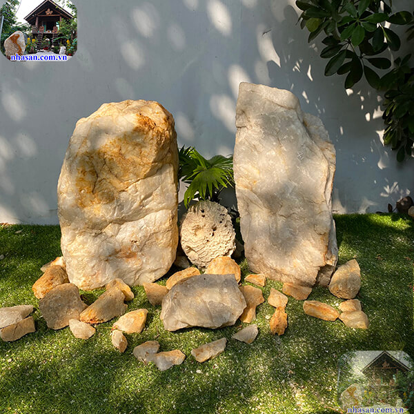 Tiểu cảnh đá phong thủy xử lý góc chết sử dụng hoàn toàn đá tự nhiên Tiểu cảnh đá phong thủy xử lý góc chết sử dụng hoàn toàn đá tự nhiên