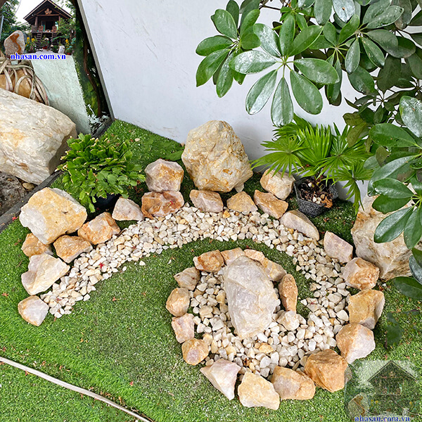 Tiểu cảnh sử dụng hoàn toàn bằng đá tự nhiên Tiểu cảnh sử dụng hoàn toàn bằng đá tự nhiên