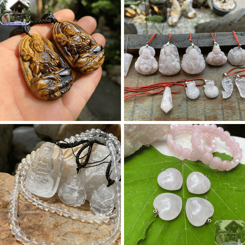 Trang sức đá được chế tác từ đá tự nhiên, trải qua hàng triệu năm hấp thụ linh khí đất trời Trang sức đá được chế tác từ đá tự nhiên, trải qua hàng triệu năm hấp thụ linh khí đất trời