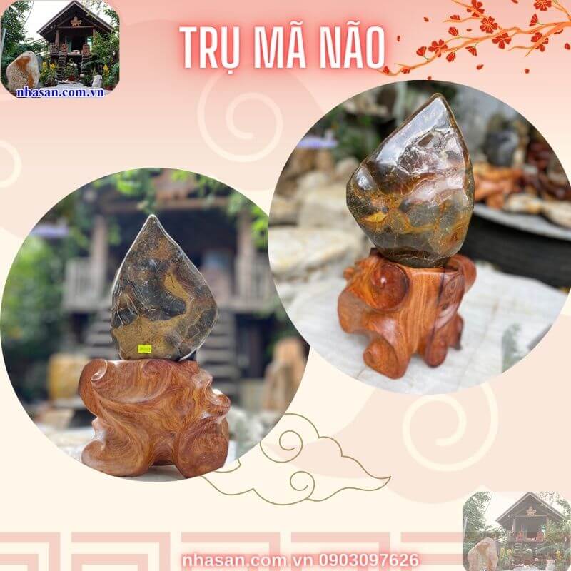 Đá phong thủy của Nhà Sàn Tây Nguyên được làm từ các loại đá tự nhiên quý hiếm Đá phong thủy của Nhà Sàn Tây Nguyên được làm từ các loại đá tự nhiên quý hiếm
