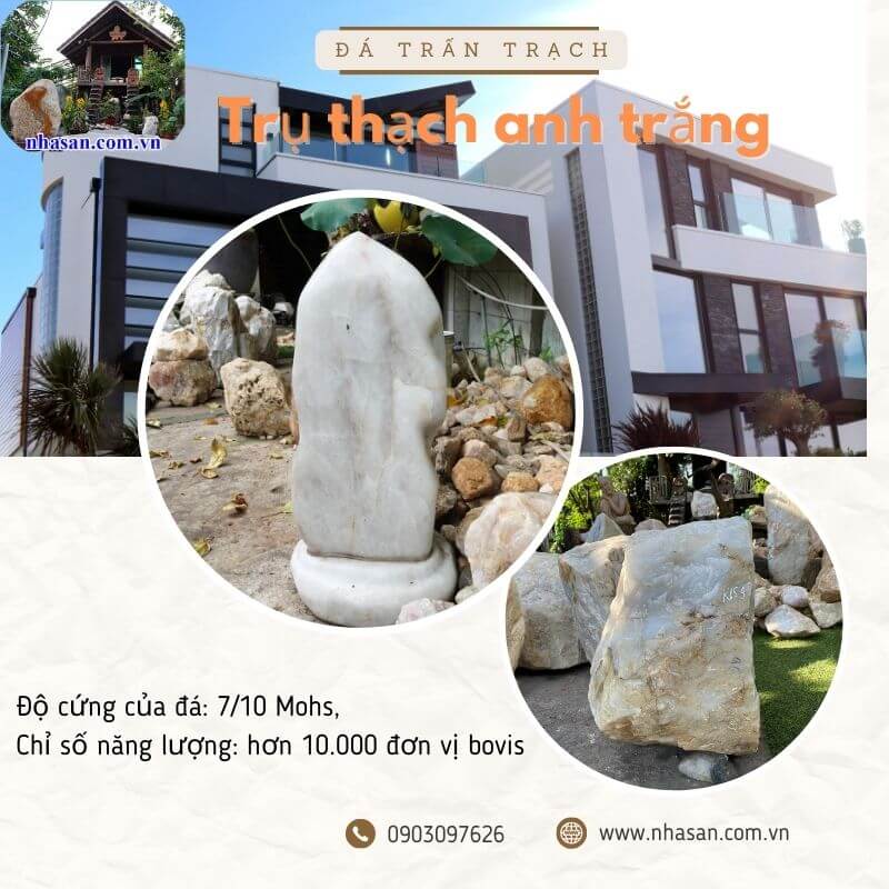 Thạch anh trắng là loại đá có năng lượng dương mạnh mẽ Thạch anh trắng là loại đá có năng lượng dương mạnh mẽ